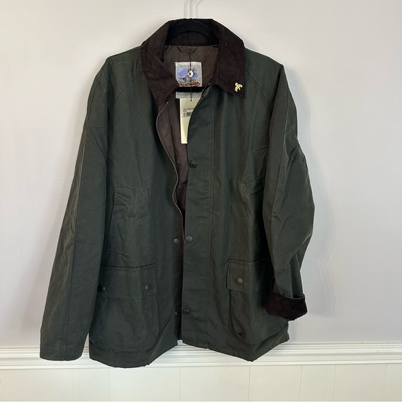 John Partridge England Men’s Landowner Sage British Waxed Cotton Jacket Sz L NWT - Picture 2 of 10